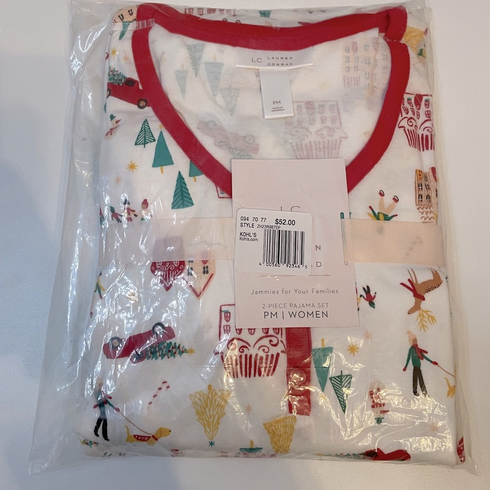 LC Lauren Conrad Holiday Village pjs